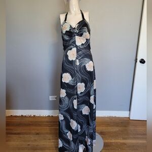 Vintage 70s Halter Maxi, VGUC, Size 8 (see description)